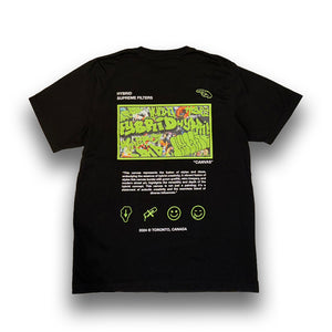 Short sleeve T-shirt with Graffiti Print